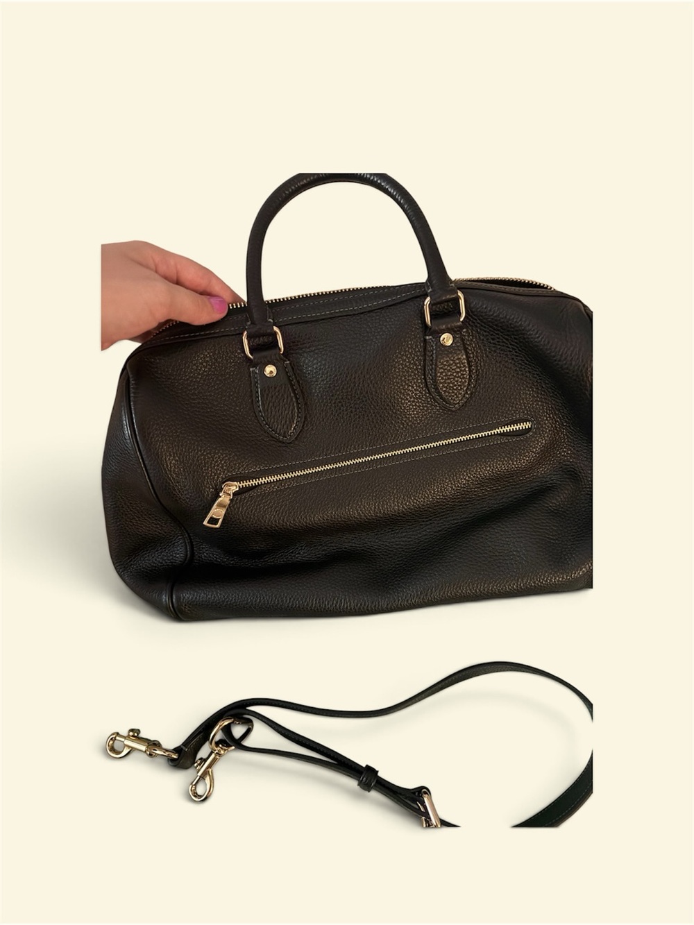 Black Rowan coach bag - Picture 2 of 5